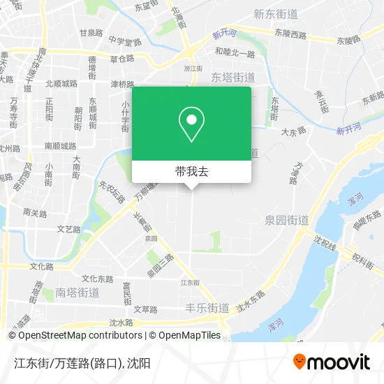 江东街/万莲路(路口)地图