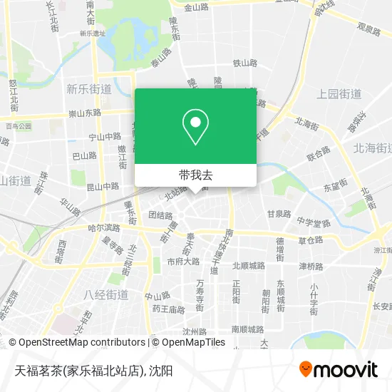 天福茗茶(家乐福北站店)地图
