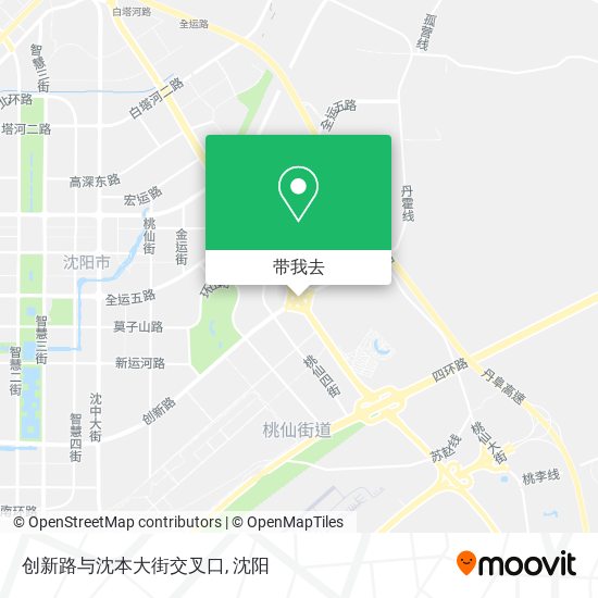 创新路与沈本大街交叉口地图