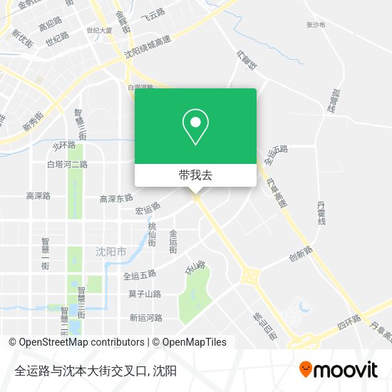 全运路与沈本大街交叉口地图