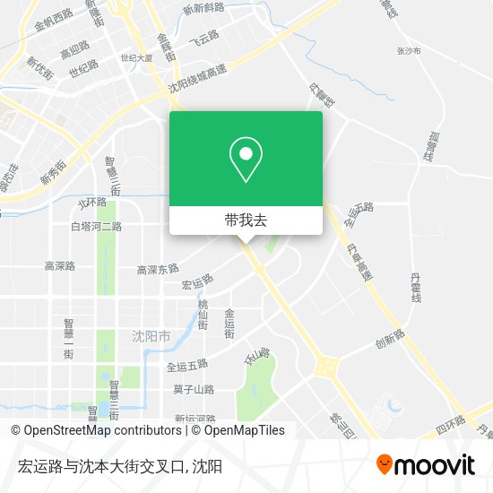 宏运路与沈本大街交叉口地图