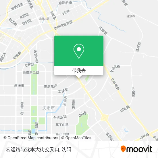 宏运路与沈本大街交叉口地图