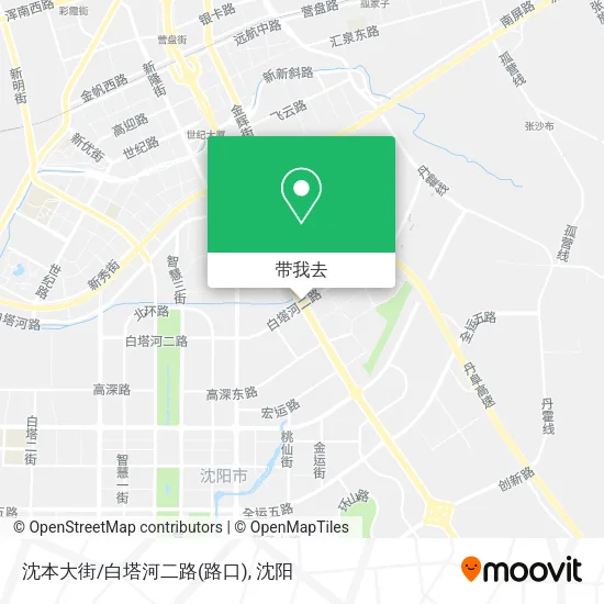 沈本大街/白塔河二路(路口)地图