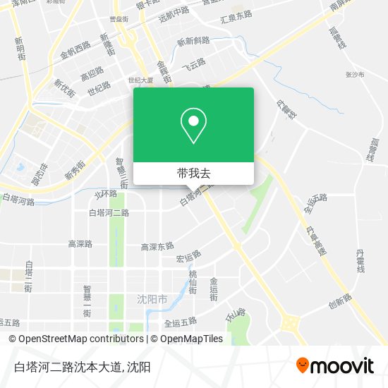 白塔河二路沈本大道地图