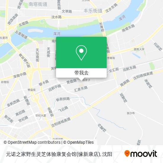 元诺之家野生灵芝体验康复会馆(缘新康店)地图
