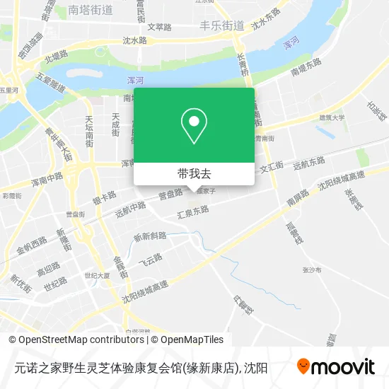 元诺之家野生灵芝体验康复会馆(缘新康店)地图