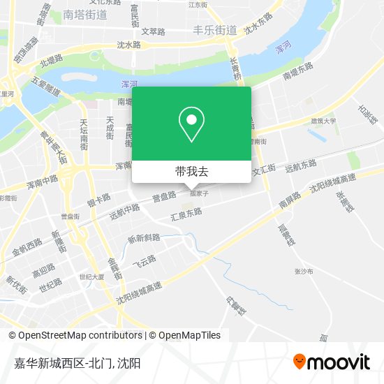 嘉华新城西区-北门地图