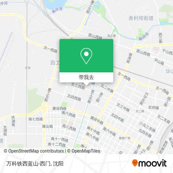 万科铁西蓝山-西门地图