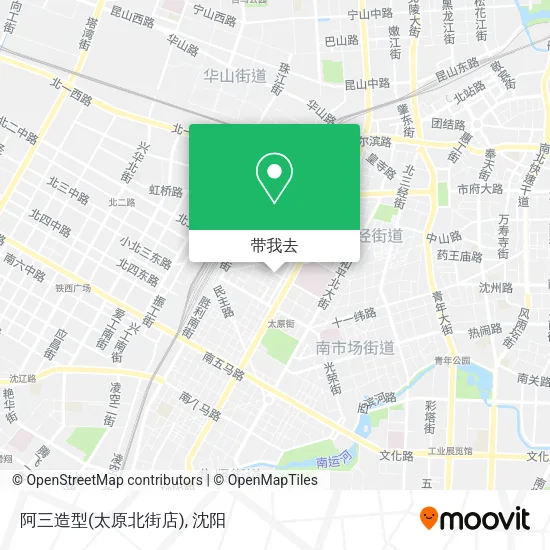 阿三造型(太原北街店)地图