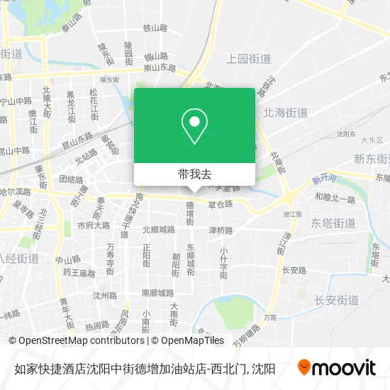 如家快捷酒店沈阳中街德增加油站店-西北门地图