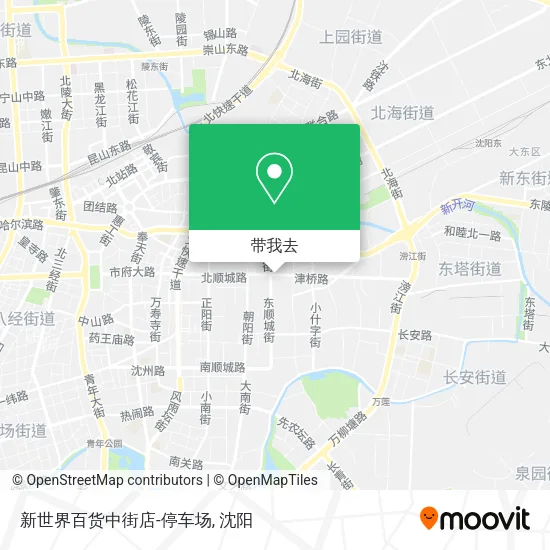 新世界百货中街店-停车场地图