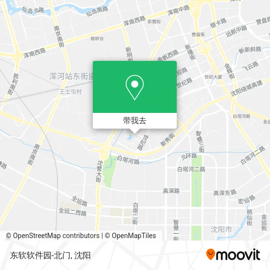 东软软件园-北门地图