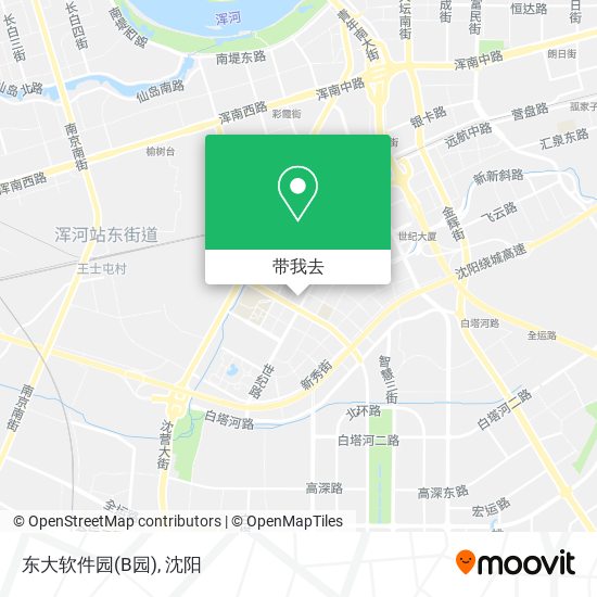 东大软件园(B园)地图