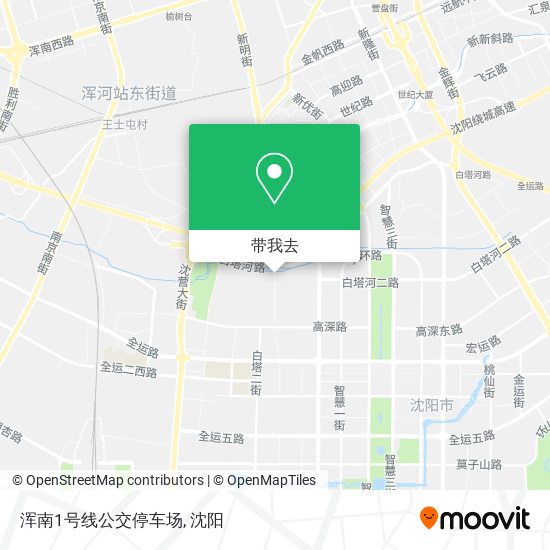 浑南1号线公交停车场地图