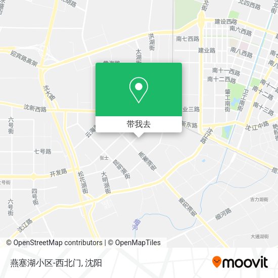 燕塞湖小区-西北门地图