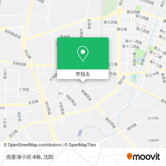燕塞湖小区-8栋地图