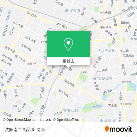 沈阳南二食品城地图