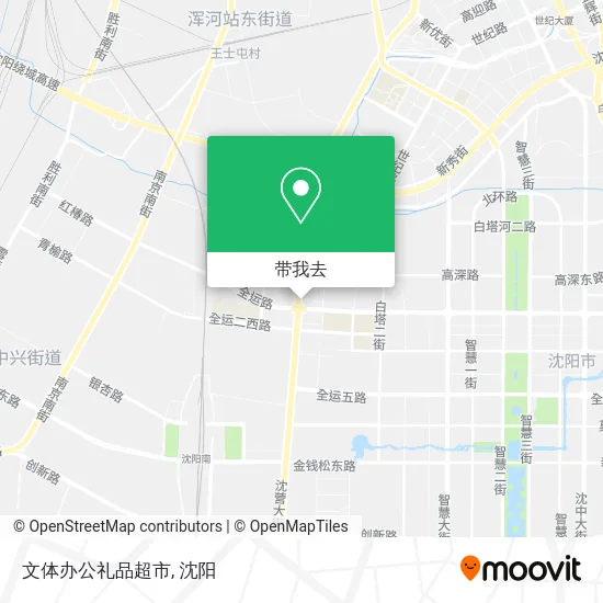 文体办公礼品超市地图