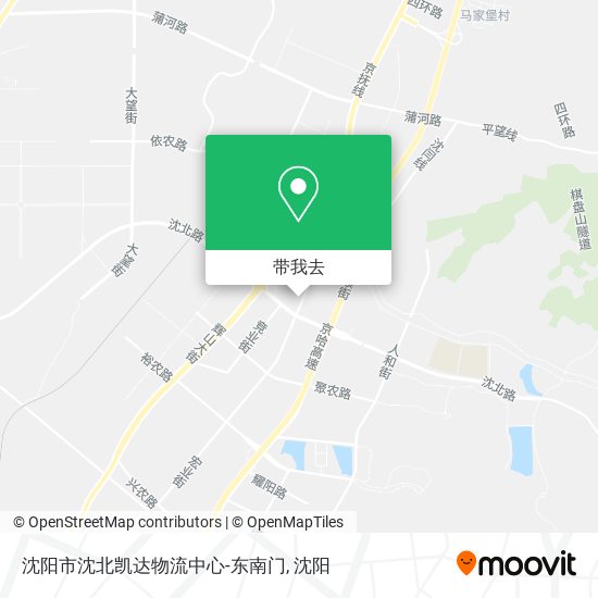沈阳市沈北凯达物流中心-东南门地图