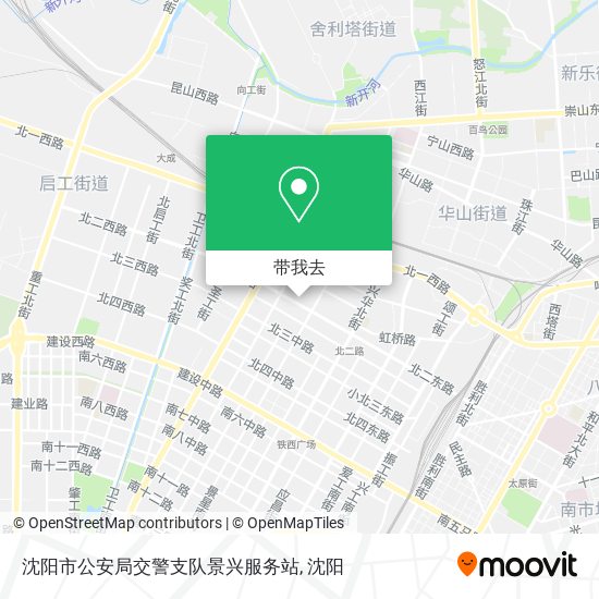 沈阳市公安局交警支队景兴服务站地图