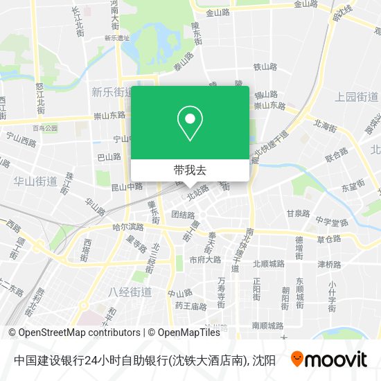 中国建设银行24小时自助银行(沈铁大酒店南)地图