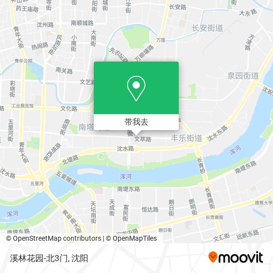 溪林花园-北3门地图