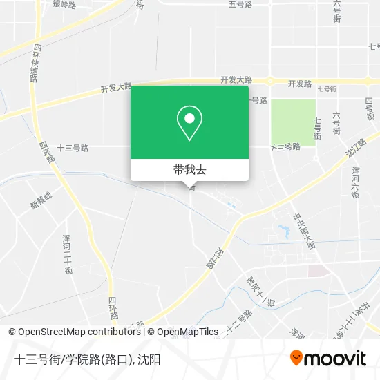 十三号街/学院路(路口)地图