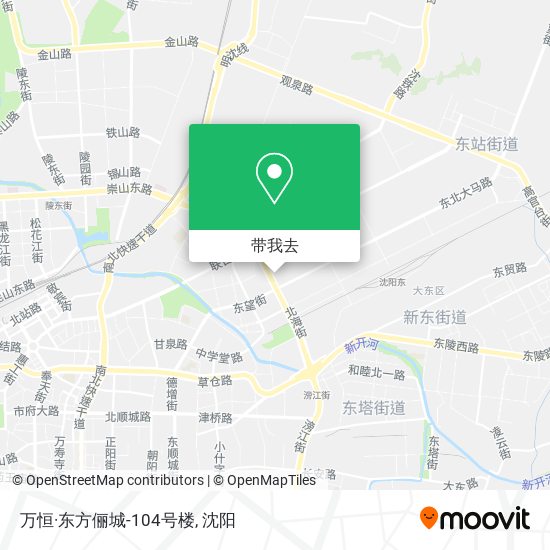 万恒·东方俪城-104号楼地图