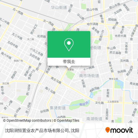 沈阳润恒置业农产品市场有限公司地图