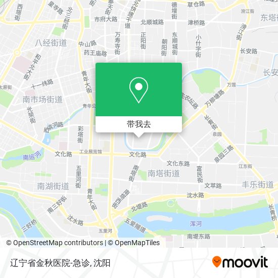 辽宁省金秋医院-急诊地图