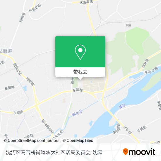 沈河区马官桥街道农大社区居民委员会地图
