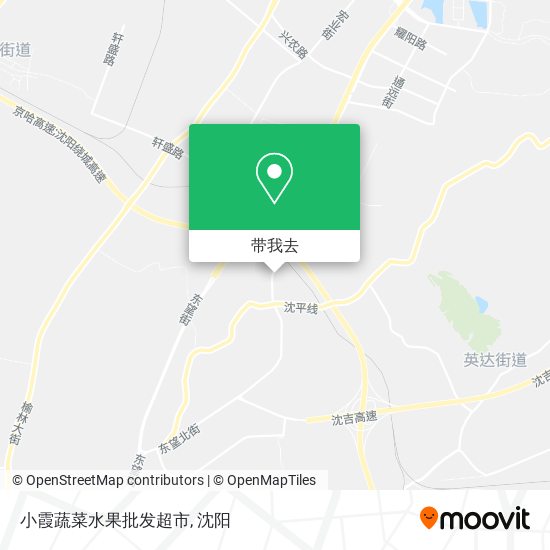 小霞蔬菜水果批发超市地图