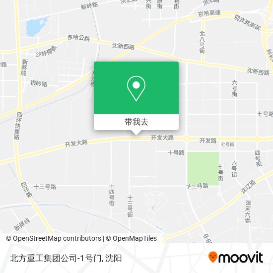 北方重工集团公司-1号门地图