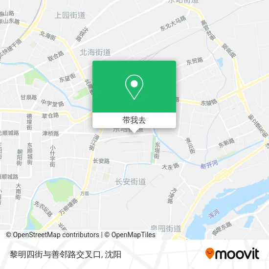 黎明四街与善邻路交叉口地图