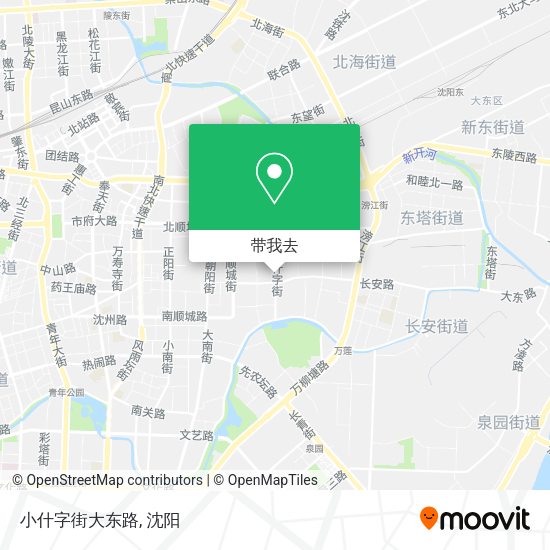 小什字街大东路地图