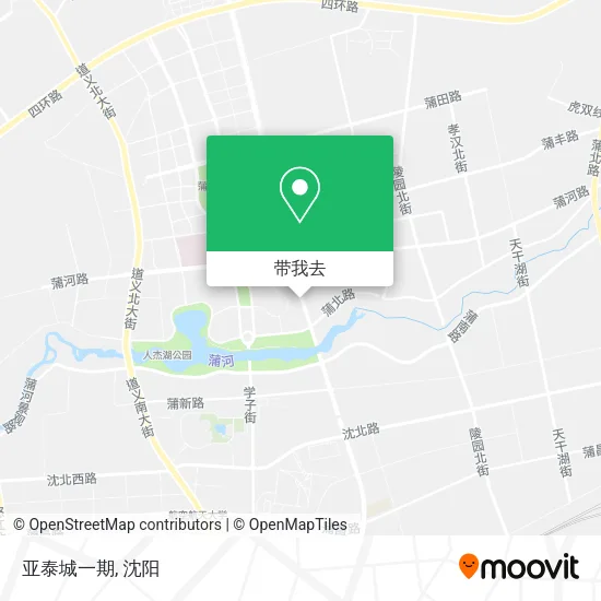 亚泰城一期地图