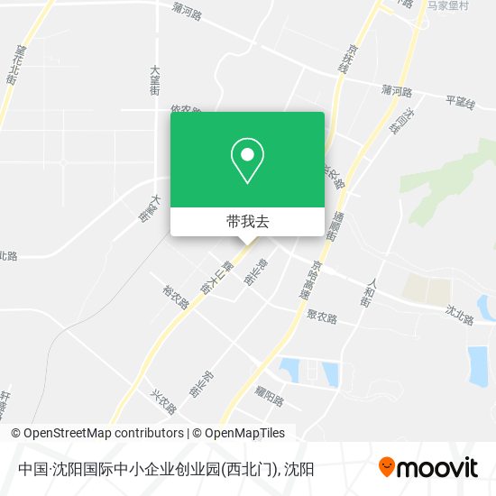 中国·沈阳国际中小企业创业园(西北门)地图