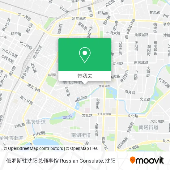 俄罗斯驻沈阳总领事馆 Russian Consulate地图
