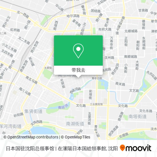 日本国驻沈阳总领事馆 | 在瀋陽日本国総領事館地图