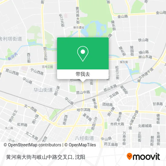 黄河南大街与岐山中路交叉口地图
