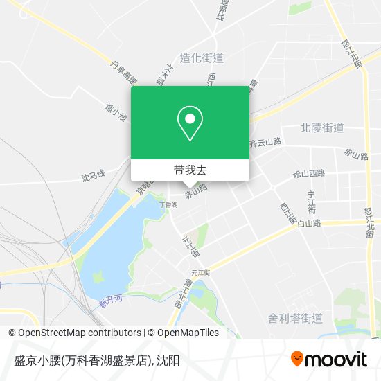 盛京小腰(万科香湖盛景店)地图