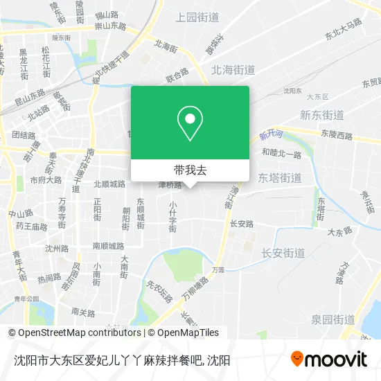 沈阳市大东区爱妃儿丫丫麻辣拌餐吧地图