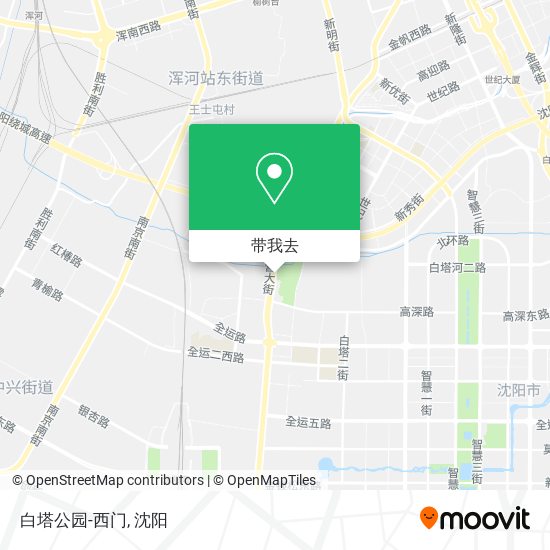白塔公园-西门地图