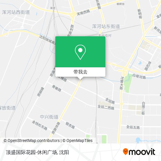 顶盛国际花园-休闲广场地图
