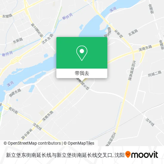 新立堡东街南延长线与新立堡街南延长线交叉口地图