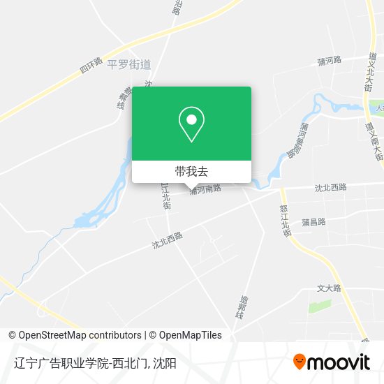 辽宁广告职业学院-西北门地图