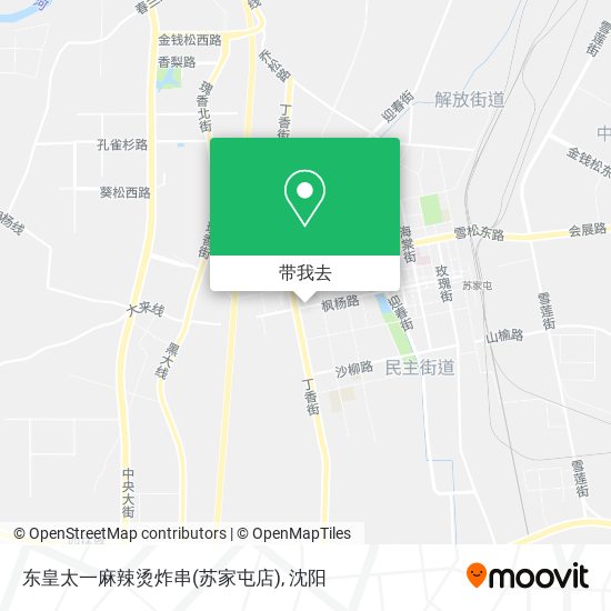 东皇太一麻辣烫炸串(苏家屯店)地图