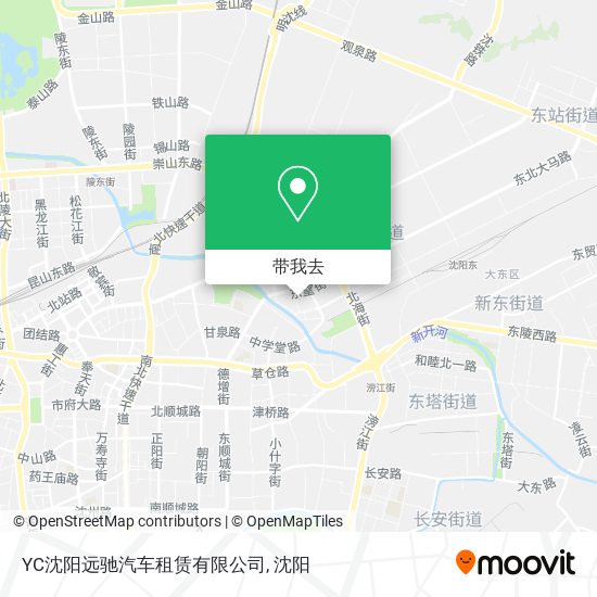 YC沈阳远驰汽车租赁有限公司地图