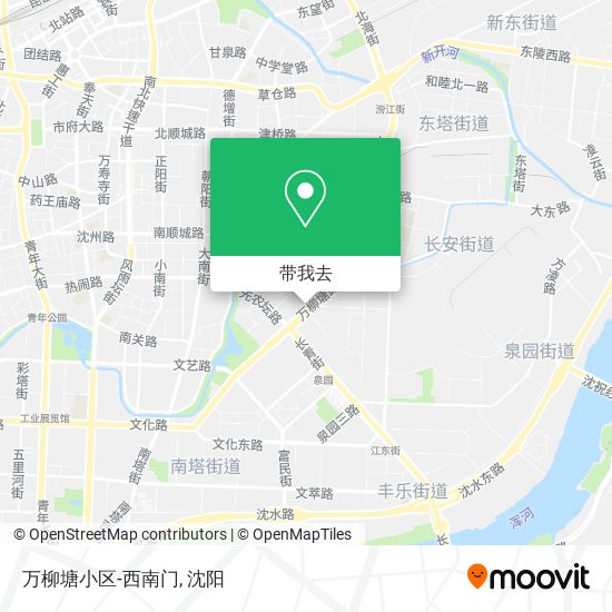 万柳塘小区-西南门地图