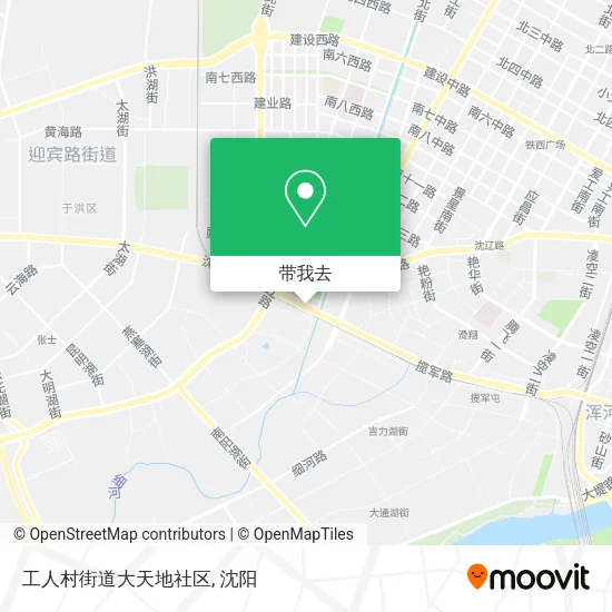 工人村街道大天地社区地图